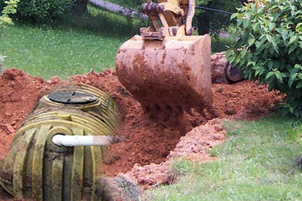 Septic Service Company Wake County septic installation in preogress